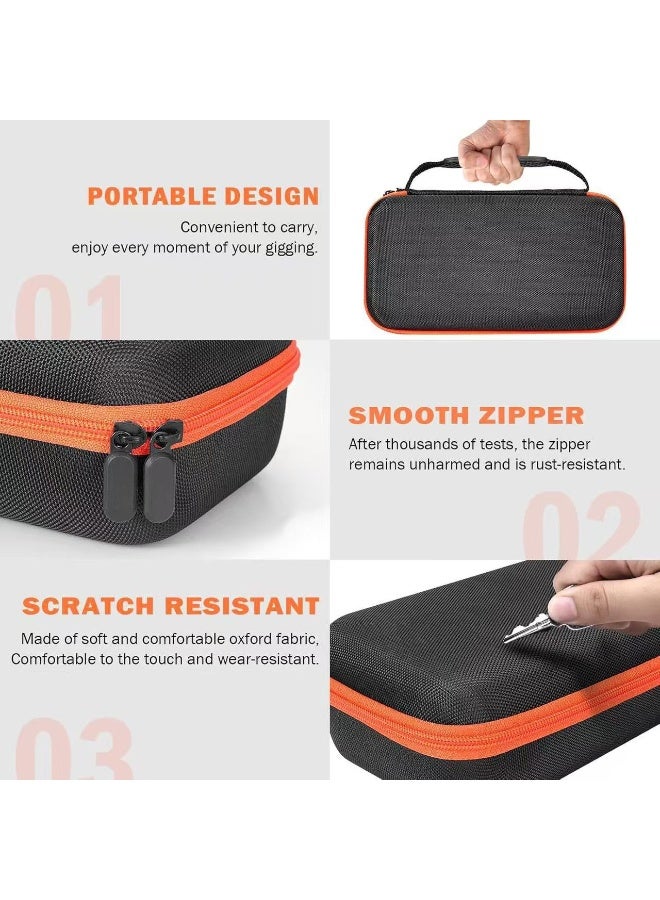 Wireless Microphone Case for JBL PartyBox Wireless Mic, Waterproof Shockproof Handheld Dual Mic Hard Travel Carrying Stoage Bag with Zipper Mesh Pocket (Box ONLY) - Image 3